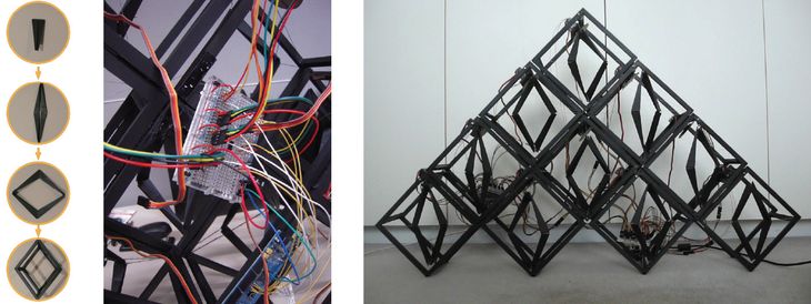 Figure 5. The physical model of an interactive/responsive pixel facade